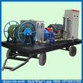 Pompe à haute pression de jet d&#39;eau de machine de nettoyage de tuyau de tube de condenseur industriel